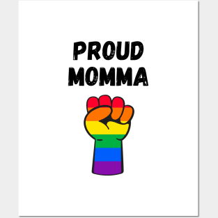 Proud Momma Rainbow Pride T Shirt Design Posters and Art